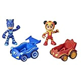 Hasbro PJ Masks - Super pigiamini, Gattoboy vs An Yu, macchine da corsa giocattolo per età prescolare, set con 2 ...