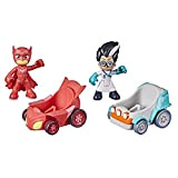 Hasbro PJ Masks - Super pigiamini, Gufetta vs Romeo, macchine da corsa giocattolo per età prescolare, set con 2 veicoli ...