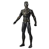 Hasbro Spider-Man - Spider-Man con Armatura Nera e Dorata, Action Figure 30 cm Titan Hero Series, Ispirata al film di ...
