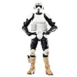 Hasbro Star Wars The Black Series, Biker Scout, Action Figure collezionabili per Adulti da 15 cm per Il 40° Anniversario ...