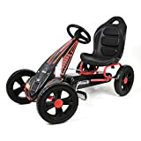 Hauck Cyclone Go Kart, veicolo a pedale con freno a mano e sedile regolabile per bambini dai 4 anni in ...