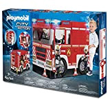 Hauck Tenda da Gioco Playmobile per Bambini da 2 Anni, Ingresso e Finestra, Montaggio Facile, Auto dei Pompieri
