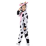 HBBMAGIC Costume da Pigiama a Tutina da Mucche Animali da Bambina per Ragazzi, Costumi da Mucche Cosplay di Halloween per ...