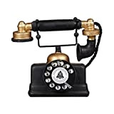 HBWANGC Regalo per la Decorazione della casa del Telefono retrò con Filo, Decorazione del mestiere del Modello del Telefono rotativo ...