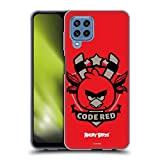 Head Case Designs Licenza Ufficiale Angry Birds Red Badge Personaggio Cover in Morbido Gel Compatibile con Galaxy A22 / M22 ...