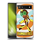 Head Case Designs Licenza Ufficiale DC Super Hero Girls Bumblebee Personaggi Cover in Morbido Gel Compatibile con Google Pixel 6a