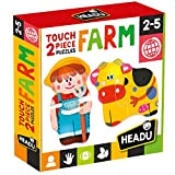 Headu 2 Pieces Puzzle Touch Farm, Multicolore, MU24889