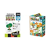 Headu- Flashcards Lavagnette leggo e Scrivo, IT23769 & -Le Mie Prime Parole Giochi Educativi, Multicolore, IT23127