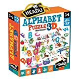 Headu- Montessori Alphabet Puzzle 3D, IT20973
