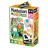 Headu- Montessori First Puzzle The Jungle, Multicolore, IT22380