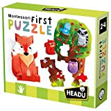 Headu- Montessori My First Puzzle The Forest Gioco, Multicolore, IT20133