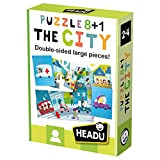 Headu Puzzle 8+1 City, Multicolore, IT20508