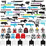 HEDI Set di armi con maschera, casco e spade laser, set di armi da sci-fi, compatibile con i personaggi di ...