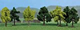 Heki 1140 Leafy Trees 8 Pezzi, Altezza 4 cm, Multicolore