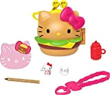 Hello Kitty Cofanetto Risto-Hamburger con 2 Mini Personaggi, Blocco per Appunti e Accessori, Giocattolo per Bambini 3+Anni,GVB28