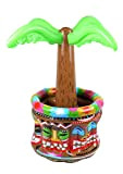 HENBRANDT Inflatable Palm Tree Drinks Cooler Hawaiian Aztec Beach Party 66cm