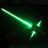 Hengqiyuan Spada Laser Croce, Spada Laser per Bambini Adulti Giocattolo Star Wars Fan Regalo - Manico in Metallo Ricarica USB ...