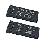 hengweiuk Batteria Lipo di ricambio leggera per batteria Lipo da 3,7 V 1200 mAh, per batteria Lipo Eachine E58 E58/S168/HY019 ...