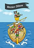 HERMA Album per adesivi 'Avventura pirata' A5 vuoto (16 pagine, carta speciale patinata) Album di adesivi da collezionare, 1 libro ...