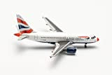 Herpa Aeroplano Airbus A318 British Airways - Flying Start, scala 1:500, modello aereo per collezionisti, decorazioni in miniatura, aviatore senza ...