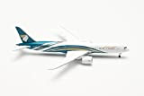 Herpa Oman Air Boeing 787-9 Dreamliner-A4O-SF modello aereo modellismo in miniatura, Multicolore, 535823