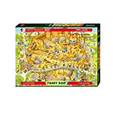 Heye- Puzzle Habitat Africano, 1000 Pezzi, Multicolore, 29639