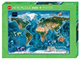 Heye- Puzzle Satellite Map, 2000 Pezzi, VD-29797