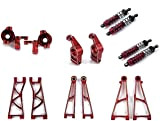 Himoto E10MST-S2 Rosso Kit in Alluminio ERGAL Rosso 1/10 Truggy e Monster