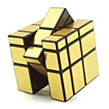 HJXDtech - Giocattoli educativi Shengshou Irregolare 3x3x3 Mirror Magic Metti alla cubo 3D Twist Puzzle cubo - Oro