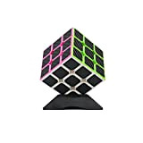 HJXDtech Wings of Wind - Adesivi in Fibra di Carbonio Magic Cube Ultra-Smooth Magic Puzzle cubo colorato Sticker Cube (3x3)