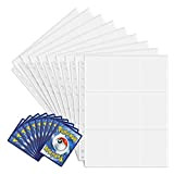 HJZZLX Raccoglitor Carte, Carte Collezionabili da 900 Tasche 50 Pagine 18-Pocket, Trasparente Accessori per Carte collezionabili, Fogli Raccoglitore Carte Pokemon