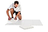 Hockey Revolution Hockey Tiles 8 (0.9 m2) Premium Dryland Flooring Tiles, Light, Portable & Adjustable - Build to Last, Slick ...