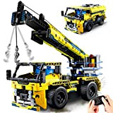 HOGOKIDS giocattoli da costruzione per camion telecomandati, 401 pezzi 2-in-1 Tech STEM Kit modello di veicolo di ingegneria set di ...