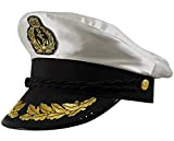 Homme Femme Capitaine Marin Bleu marine marine bateau Costume Hat