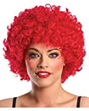 Horror-Shop Afro Clown Parrucca Clown Rosso