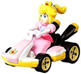 Hot Wheels- Mario Kart Personaggio Principessa Peach Veicolo in Metallo in Scala 1:64, Macchinina Giocattolo per Bambini 3 + Anni, ...