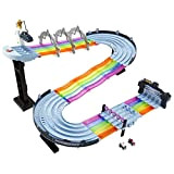 Hot Wheels- Mario Kart Rainbow Road Track Set, Multicolore, GXX41