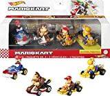 Hot Wheels Mario Kart - Set con 4 Veicoli e 4 Personaggi Ispirati al Videogioco - Include 1 Modello Esclusivo ...