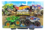 Hot Wheels Monster Trucks Doppio demolizione in scala 1:64 - Gunkster vs Race Ace Twin Pack