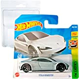 Hot Wheels Tesla Roadster HW Exotics 1/10 (162/250) 2022 Short Card + Blister & Card Protector Pack Geek Monkey
