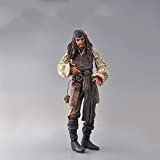 houyi Pirati dei Caraibi Jack Sparrow Action Figure Joint Doll Kid Collection Giocattolo Verde