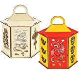 HOWAF Decorazioni per Capodanno Cinese Lanterne Drago Cinese Lanterne Cinese Drago Lanterne in Legno Appeso Lanterna Capodanno Cinese lavoretti Creativi ...