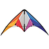 HQ Aquilone Acrobatico Calypso II Rainbow HQ, Invento a 2 Cavi per Iniziare, Dimensioni 105 x 59 cm