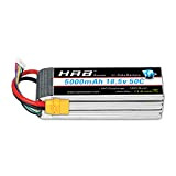 HRB 5S 18.5V 5000mAh 50-100C RC Lipo Batteria XT90 Plug per MIKADO LOGO500 ALIGN T-REX550 600 GAUI X5 Outrage 550 ...