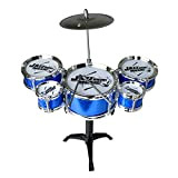 HUIOP Kids Musical Toys Simulazione Jazz Drum Music with 5 Drums Sets Beat Bambini Strumento educativo Regali per Ragazze dei ...