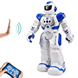 HUSAN RC Robot per Bambini, Robot Intelligente Interattivo Controllo a Infrarossi Programmabili Canto Danza Robot Sensazione di gesti Giocattoli per ...