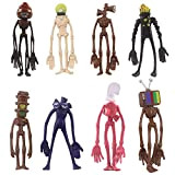 HUSHUI Peluche, 8Pcs Head Toys Cartoon Animal Figure Horror Model Doll Set per Bambini Bambini Regalo di Compleanno