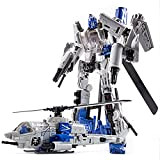 HUSHUI Transformers Toy, lega che trasforma giocattolo elicottero deformazione modello di robot giocattolo giocattolo per bambini regalo perfetto per i ...