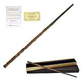 HUXIA Harry Potter - Bacchetta magica deluxe, accessorio per costume con carta incantesimo, per stazioni e scatole regalo, circa 38,3 ...
