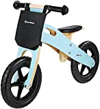 HyperMotion Bicicletta in legno per bambini a partire dai 2,5 anni, ruota in legno con sedile regolabile, bicicletta educativa per ...